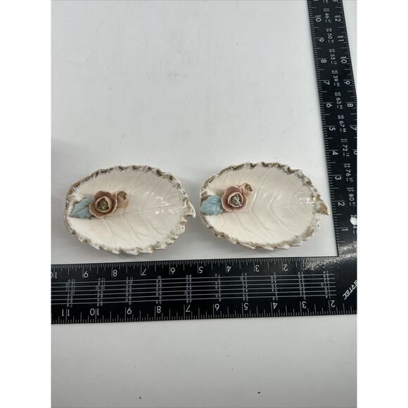 Porcelain Jewelry Trinket Dresser Box w/Lid & 2 Trays Arnart Creation Japan MCM - Picture 15 of 16